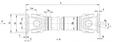 SWC-WD型無(wú)伸縮短式萬(wàn)向聯(lián)軸器